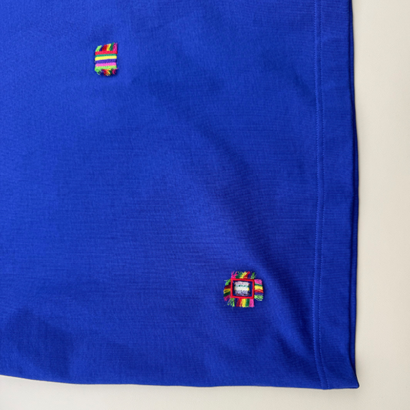 hongfeng produces men's custom t shirts with trendy embroidered patch and hollow designs.